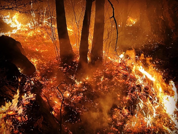 Ecco le FOTO del maxi incendio all’Alpe Cavanna, in azione anche i Canadair