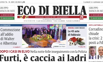 Ecco tutte le notizie esclusive in edicola oggi su Eco di Biella