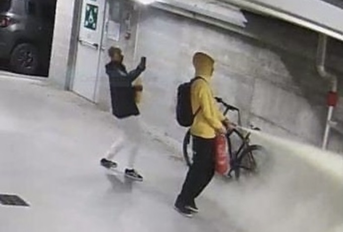 Svuotavano gli estintori nell’ex parcheggio Boglietti: identificati e denunciati
