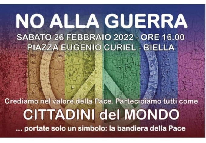 Manifestazione della pace in piazza Curiel: “Partecipiamo come cittadini del mondo”