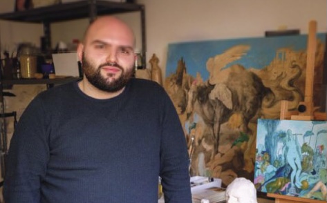 Simone, l’insegnante artista affascinato dalla storia