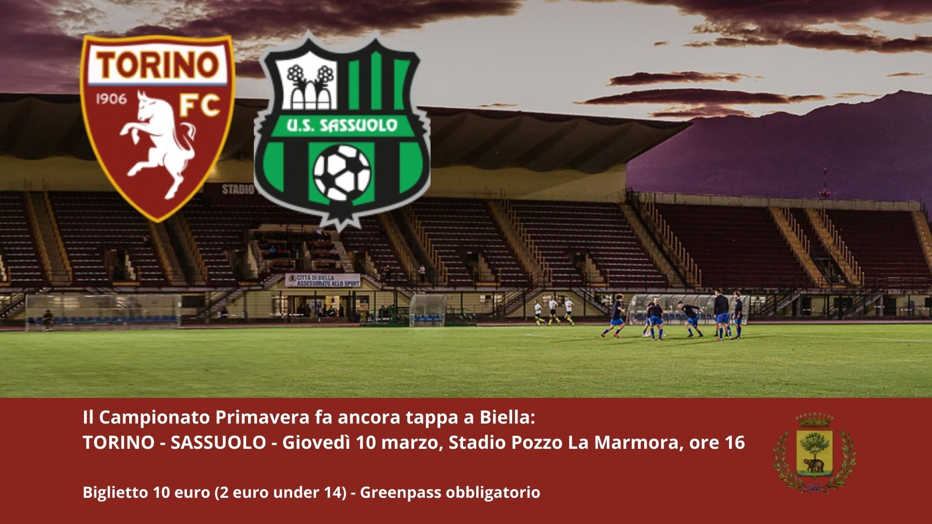 Allo Stadio PozzoLa Marmora ritorna il Torino Primavera. Tutti i