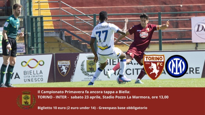 Campionato Primavera, al La Marmora arriva Torino-Inter. Tutti i dettagli