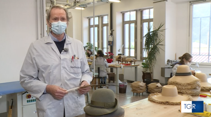 I cappelli da Alpino di Sagliano raccontati in tivù
