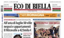 Eco di Biella in edicola oggi con tante notizie esclusive e le aste immobiliari