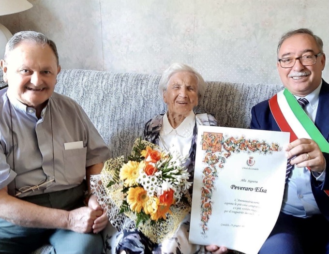 Candelo festeggia i 100 anni di Elsa Peveraro