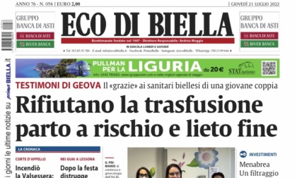 Ecco tutte le notizie esclusive su Eco di Biella in edicola