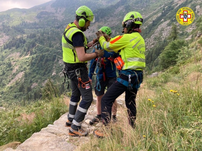 Ferratista si sente male a oltre 2300 metri di quota, salvato