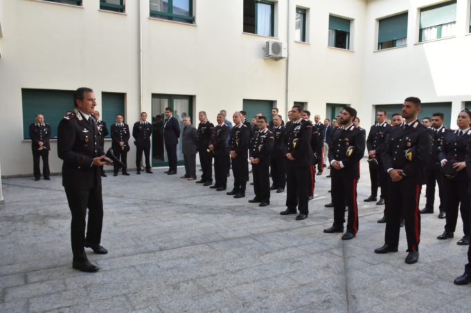 Il comandante dei Carabinieri Piemonte e Valle d’Aosta in visita a Biella