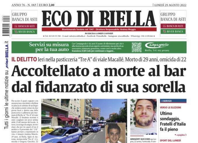 Eco di Biella in edicola oggi con tante notizie e approfondimenti esclusivi
