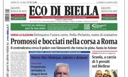 Eco di Biella in edicola oggi con tante notizie esclusive