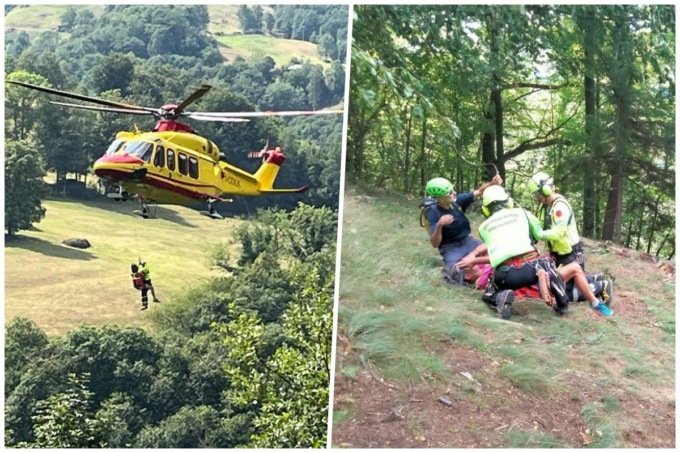 Punto da un insetto, grave in ospedale. Tratto in salvo il figlio minorenne – FOTO