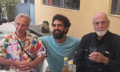 "Tre uomini e una gamba" oggi alla Fondazione Pistoletto e in Burcina. La visita di Giovanni Storti