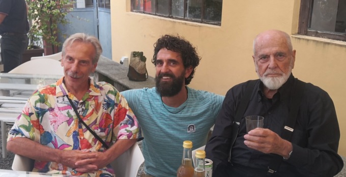 “Tre uomini e una gamba” oggi alla Fondazione Pistoletto e in Burcina. La visita di Giovanni Storti