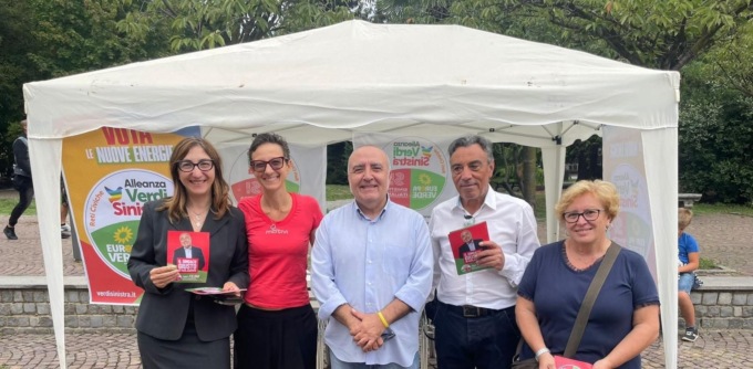 Tony Filoni tra la gente in via Lamarmora