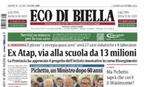 Eco di Biella in edicola oggi con tante notizie e approfondimenti esclusivi