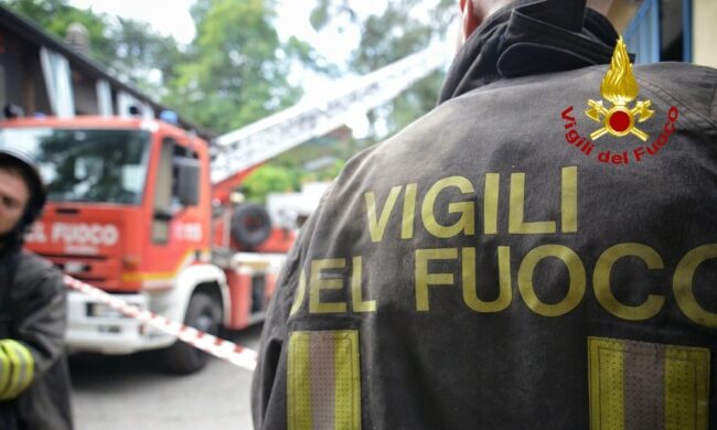 A Gaglianico una cascina in fiamme
