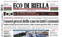 Eco di Biella in edicola oggi con tante notizie e approfondimenti esclusivi