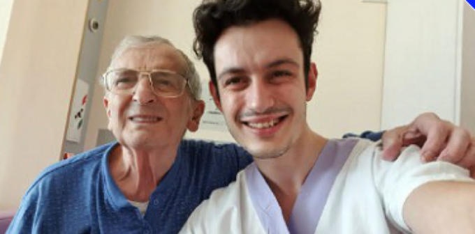 Tony Pozzato vola in cielo con i palloncini come il protagonista del cartoon “Up”