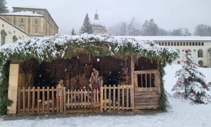 Oropa sotto la neve: le suggestive immagini del Santuario imbiancato
