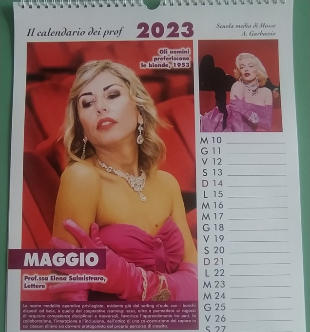 Scuola Mosso, il calendario da Oscar dei professori