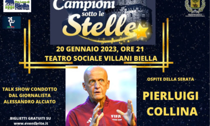 “Campioni sotto le Stelle” porta in città Pierluigi Collina