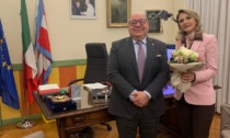 Il nuovo Prefetto di Biella incontra il sindaco Claudio Corradino a Palazzo Oropa.