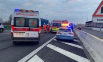Scontro sulla Torino-Milano: un ferito trasportato in elisoccorso a Torino