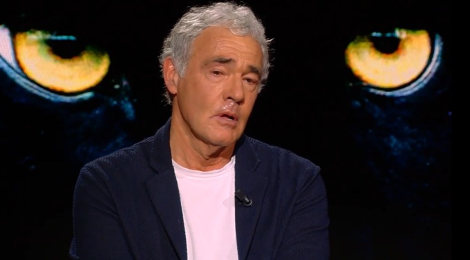 Le lacrime di Massimo Giletti in tv pensando al papà quando torna nel Biellese