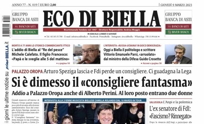 Eco di Biella in edicola oggi con tante notizie e approfondimenti esclusivi