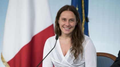 Alessandra Locatelli in visita a Biella il 6 marzo