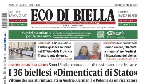 Eco di Biella in edicola oggi con tante notizie e approfondimenti esclusivi