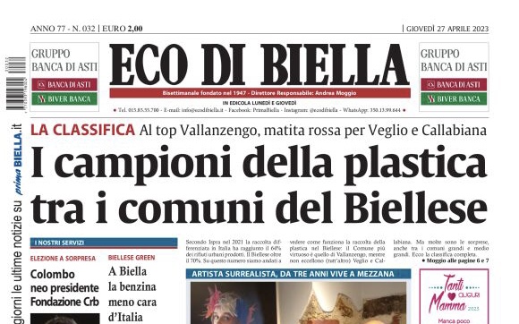 Eco di Biella in edicola oggi con tante notizie e approfondimenti esclusivi
