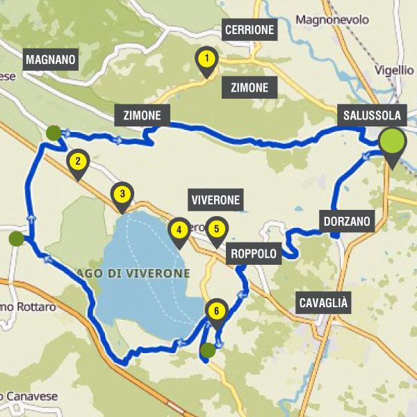 In bicicletta intorno al Lago di Viverone