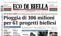 Eco di Biella in edicola oggi con tante notizie e approfondimenti esclusivi