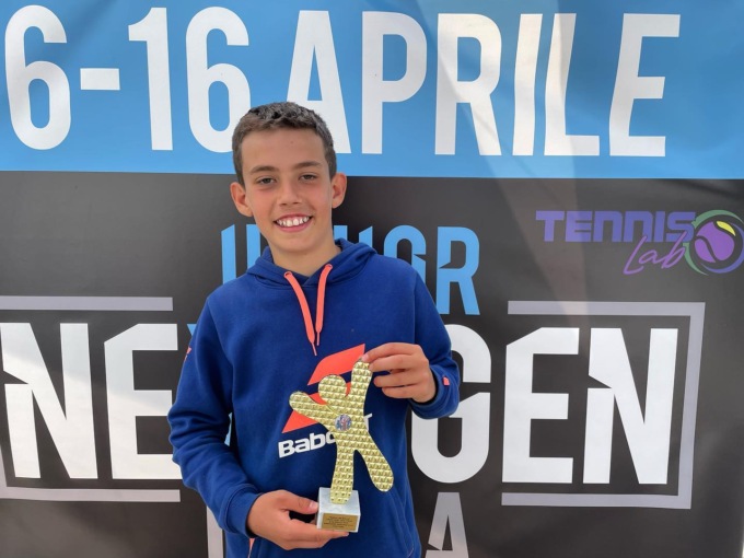 Lele Pilotto, l’under 12 talento del tennis biellese avanza in Francia