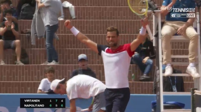Continua la corsa di Stefano Napolitano a Torino: batte Virtanen e vola al secondo turno dell’Atp 175