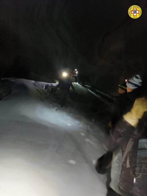 Cinque escursionisti bloccati in Val Pellice