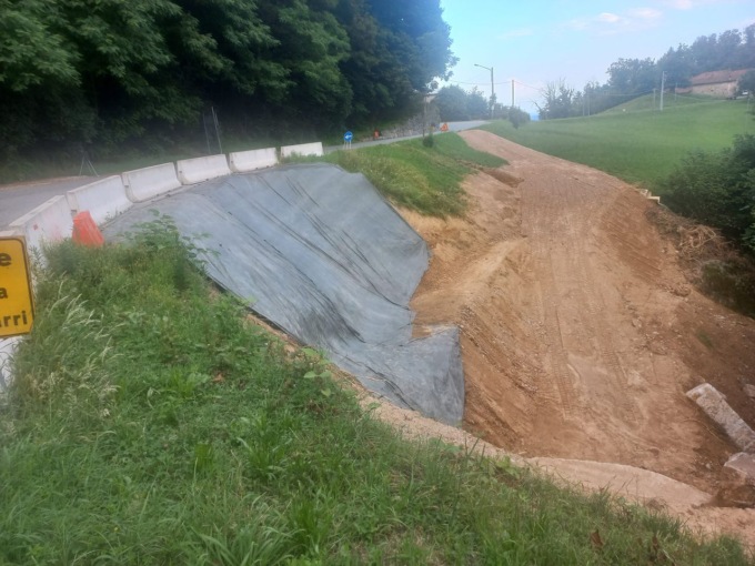 “Vecchia frana” sulla strada tra Sordevolo, Occhieppo Superiore e Pollone: via ai lavori