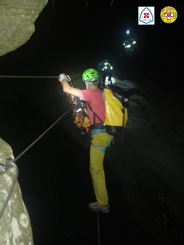 Dalla ferrata all'ospedale elisoccorso