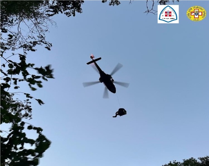 Dalla ferrata dell’Infernone all’ospedale di Biella in elisoccorso