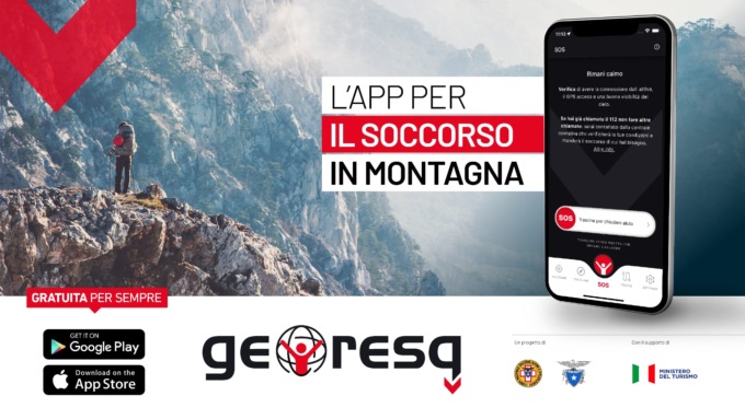 Georesq: l’app per il soccorso in montagna gratuita per tutti