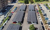 Terminato il parcheggio fotovoltaico in piazza Gaudenzio Sella