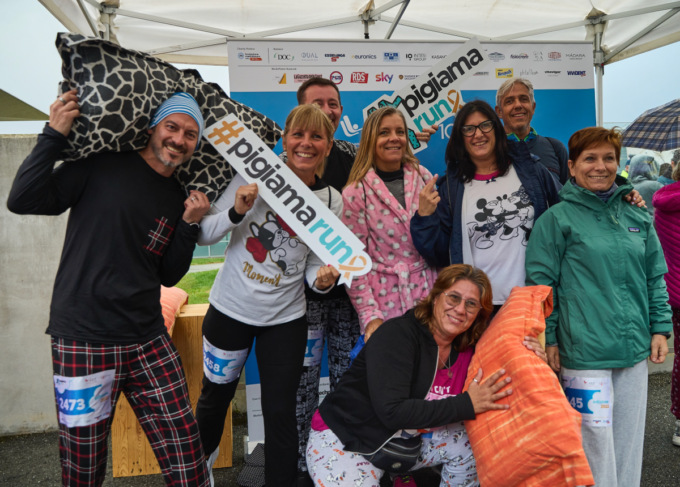 La Pigiama Run a Biella per aiutare i bambini malati di tumore