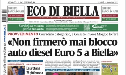 Eco di Biella in edicola oggi con tante notizie e approfondimenti esclusivi