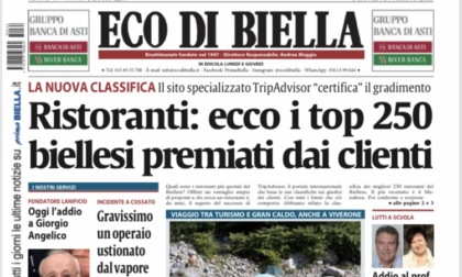 Ecco tutte le notizie esclusive su Eco di Biella in edicola oggi