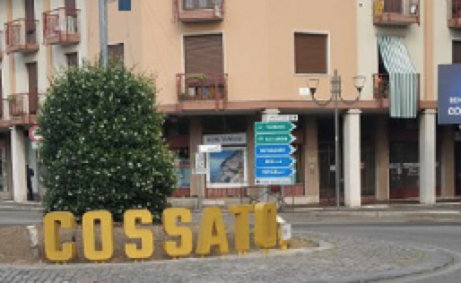 Cossato: scritta e maxischermo nella “rotonda della discordia”