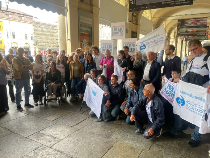 Antonio Filoni a Torino per manifestazione pro-eutanasia