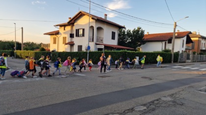 A Gaglianico tutti a scuola in “Pedibus”