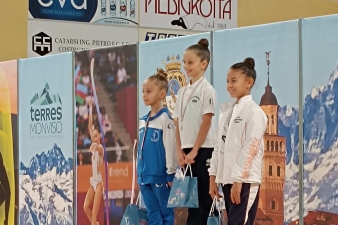 Ginnastica ritmica, la Pietro Micca brilla a Saluzzo